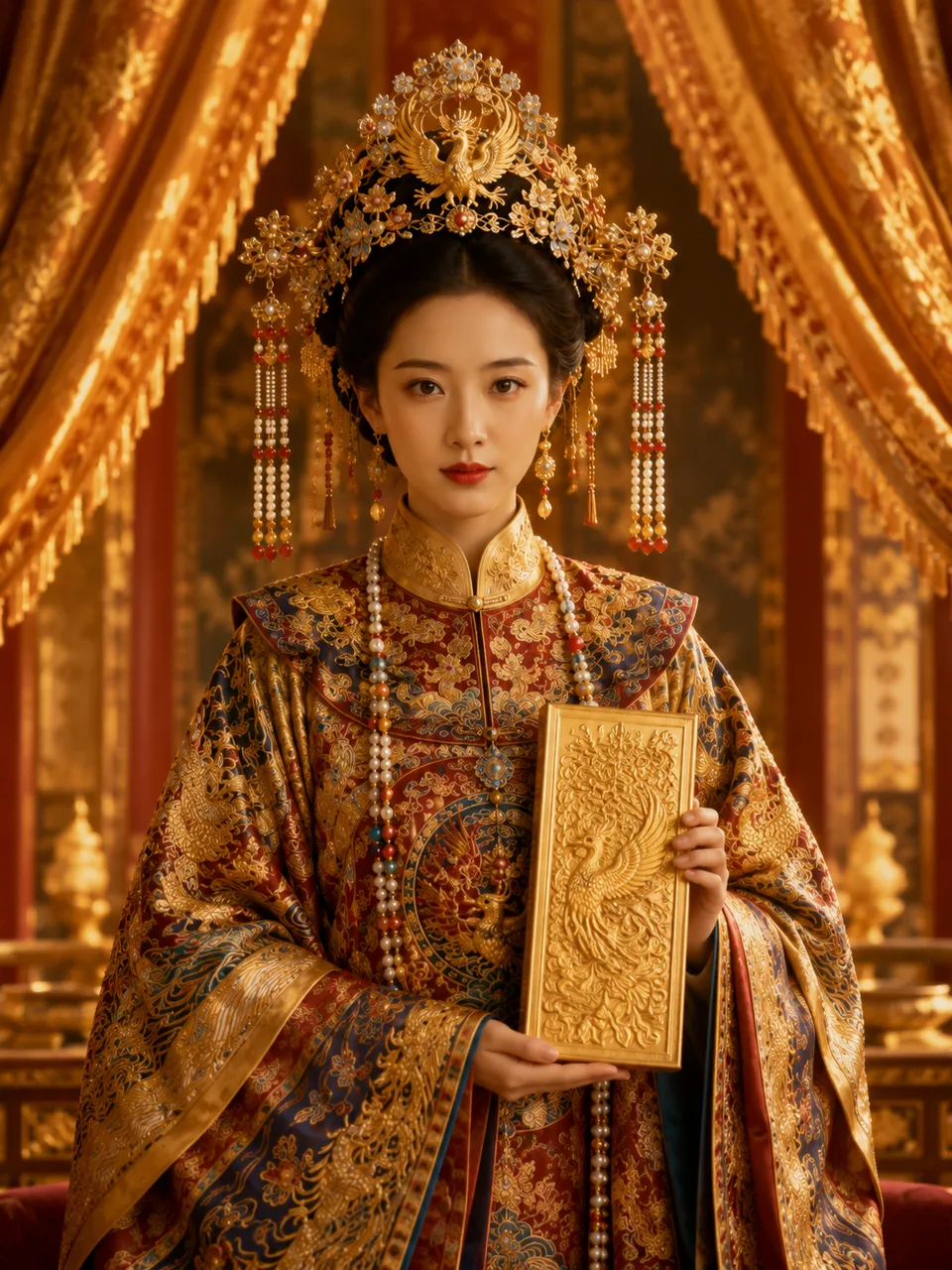 金册华服 内部概念封面，非正式生成结果